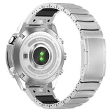 Universal Garmin 22mm QuickFit EIDERWOOD Titanium Strap w. Colored Silicone - Silver / Black
