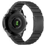 Universal Garmin 26mm QuickFit EIDERWOOD Titanium Strap w. Colored Silicone - Black