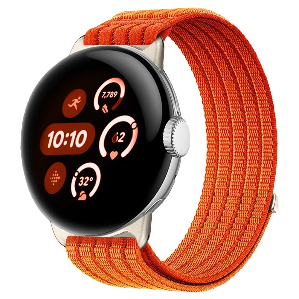 Google Pixel Watch 4 / 3 / 2 / 1 (41mm) EIDERWOOD Nylon Watch Strap - Orange