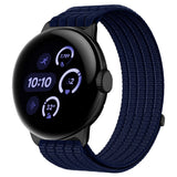 Google Pixel Watch 4 / 3 / 2 / 1 (41mm) EIDERWOOD Nylon Watch Strap - Dark Blue