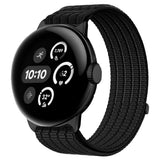 Google Pixel Watch 4 / 3 / 2 / 1 (41mm) EIDERWOOD Nylon Watch Strap - Black