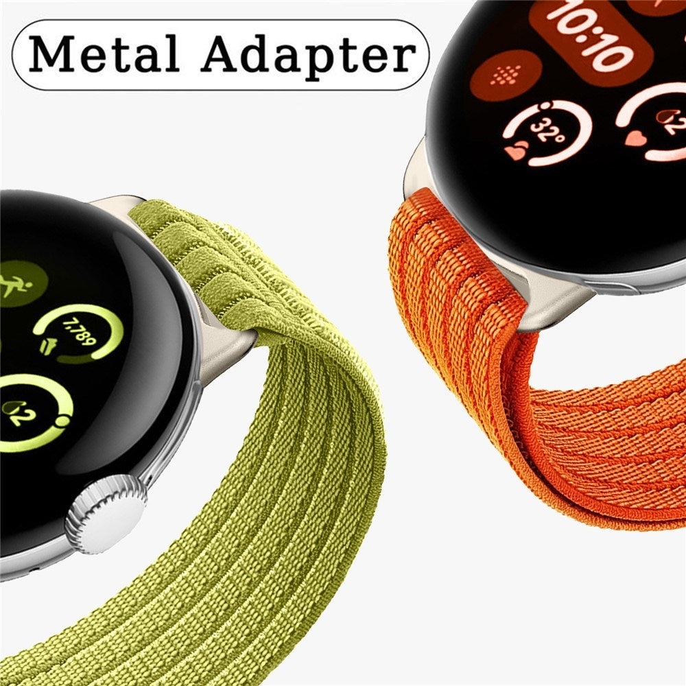 Google Pixel Watch 4 / 3 / 2 / 1 (41mm) EIDERWOOD Nylon Watch Strap - Black