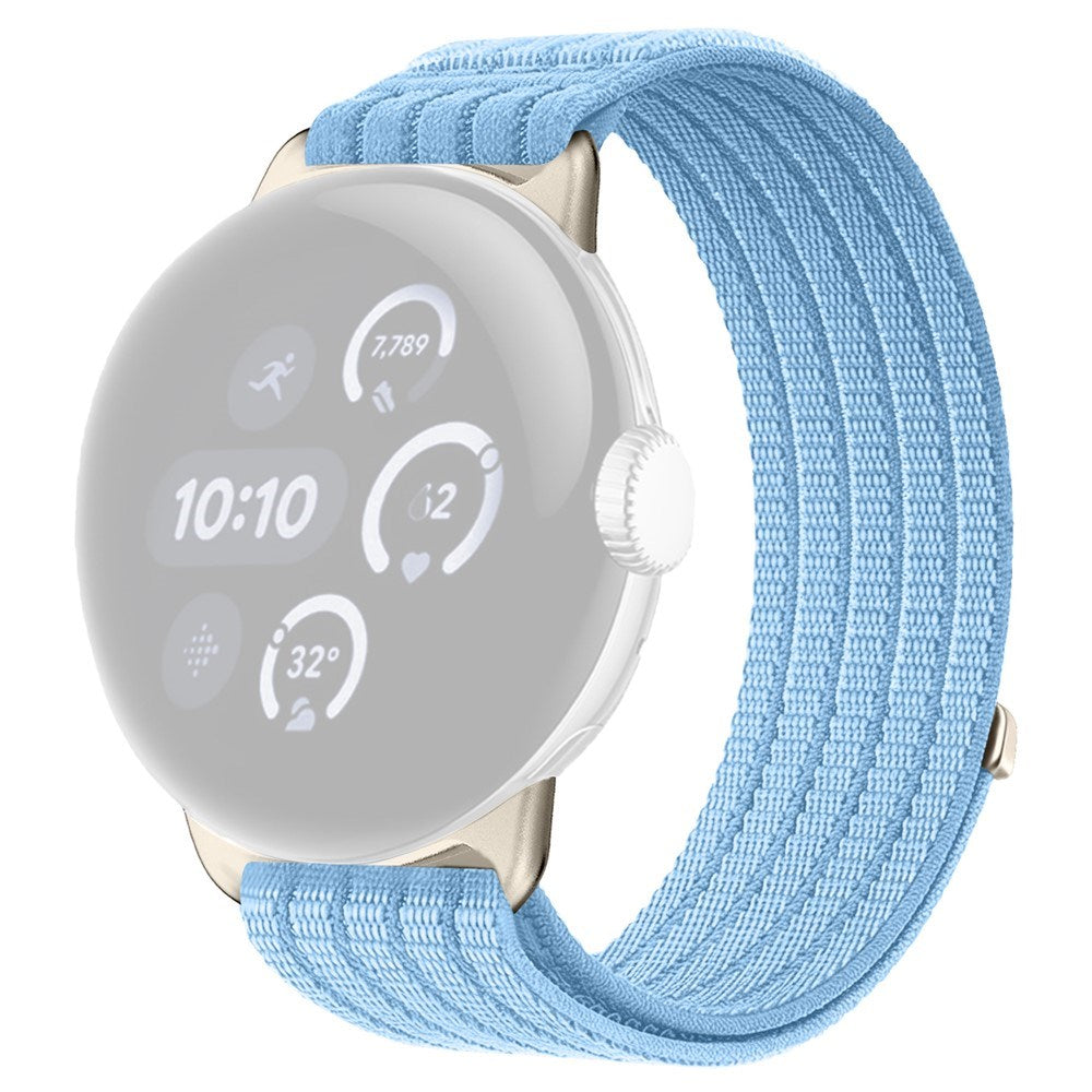 Google Pixel Watch 4 / 3 / 2 / 1 (41mm) EIDERWOOD Nylon Watch Strap - Light Blue