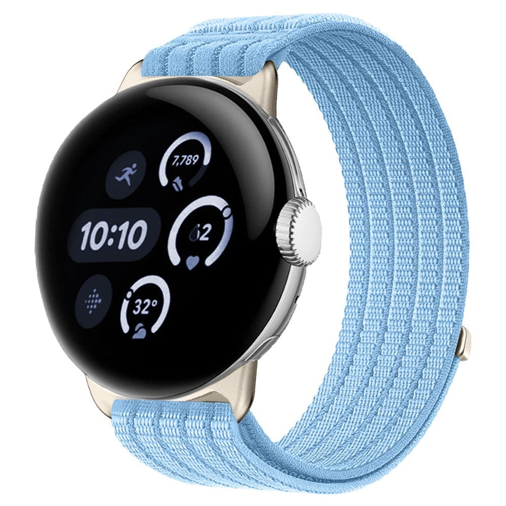 Google Pixel Watch 4 / 3 / 2 / 1 (41mm) EIDERWOOD Nylon Watch Strap - Light Blue