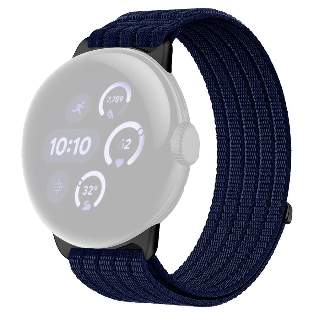 Google Pixel Watch 4 / 3 (45mm) EIDERWOOD Nylon Watch Strap - Dark Blue