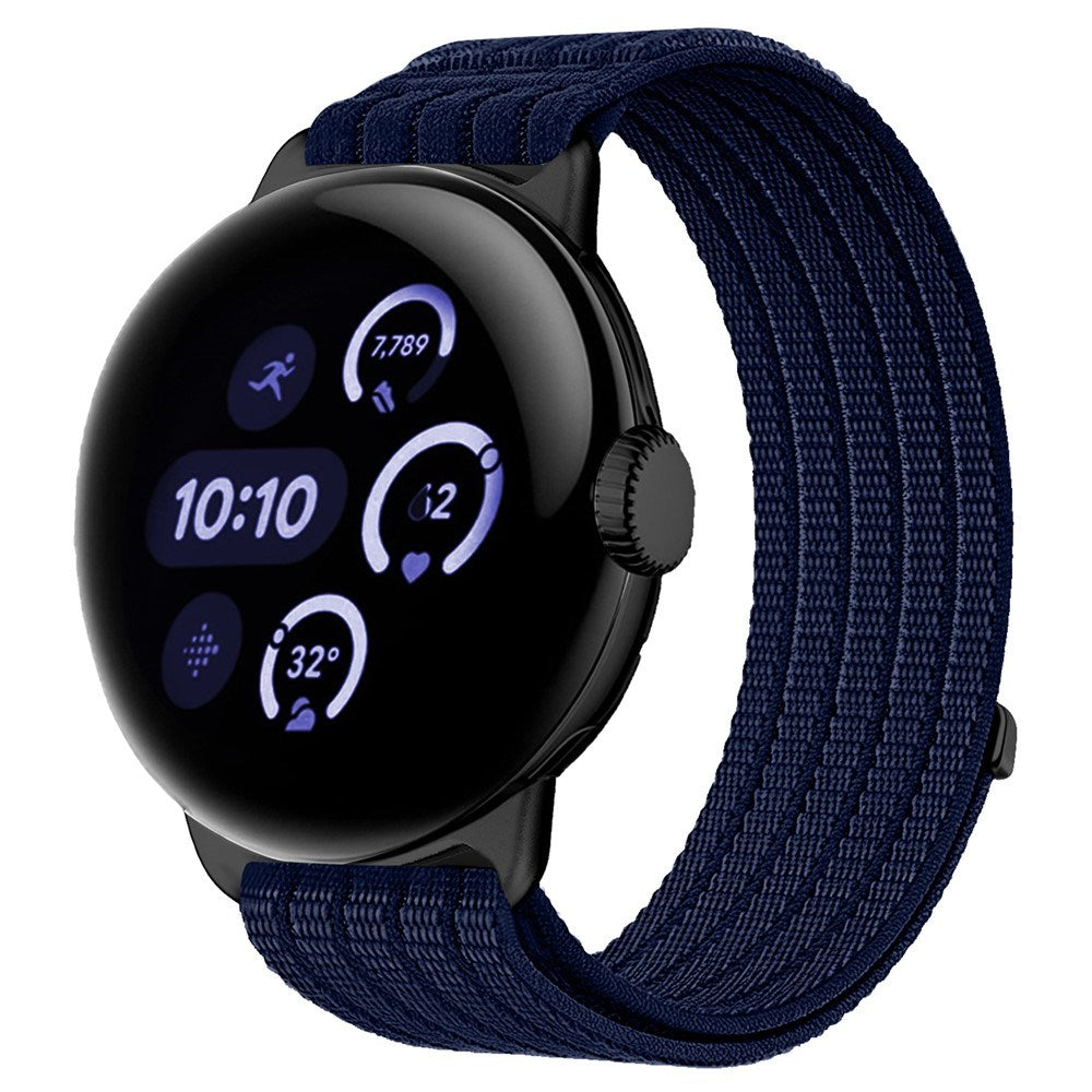 Google Pixel Watch 4 / 3 (45mm) EIDERWOOD Nylon Watch Strap - Dark Blue