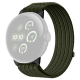 Google Pixel Watch 4 / 3 (45mm) EIDERWOOD Nylon Watch Strap - Dark Green