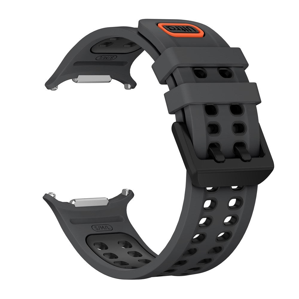 Samsung Galaxy Watch Ultra 2 / Ultra (47mm) Silicone Strap with Ventilation Holes - Black
