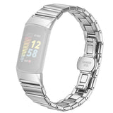 Fitbit Charge 6 / 5 EIDERWOOD Metal Watch Strap - Silver