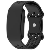 Garmin CIRQA Smart Band EIDERWOOD Silicone Strap with Breathable Perforated Holes - Black