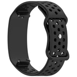Garmin CIRQA Smart Band EIDERWOOD Silicone Strap with Breathable Perforated Holes - Black