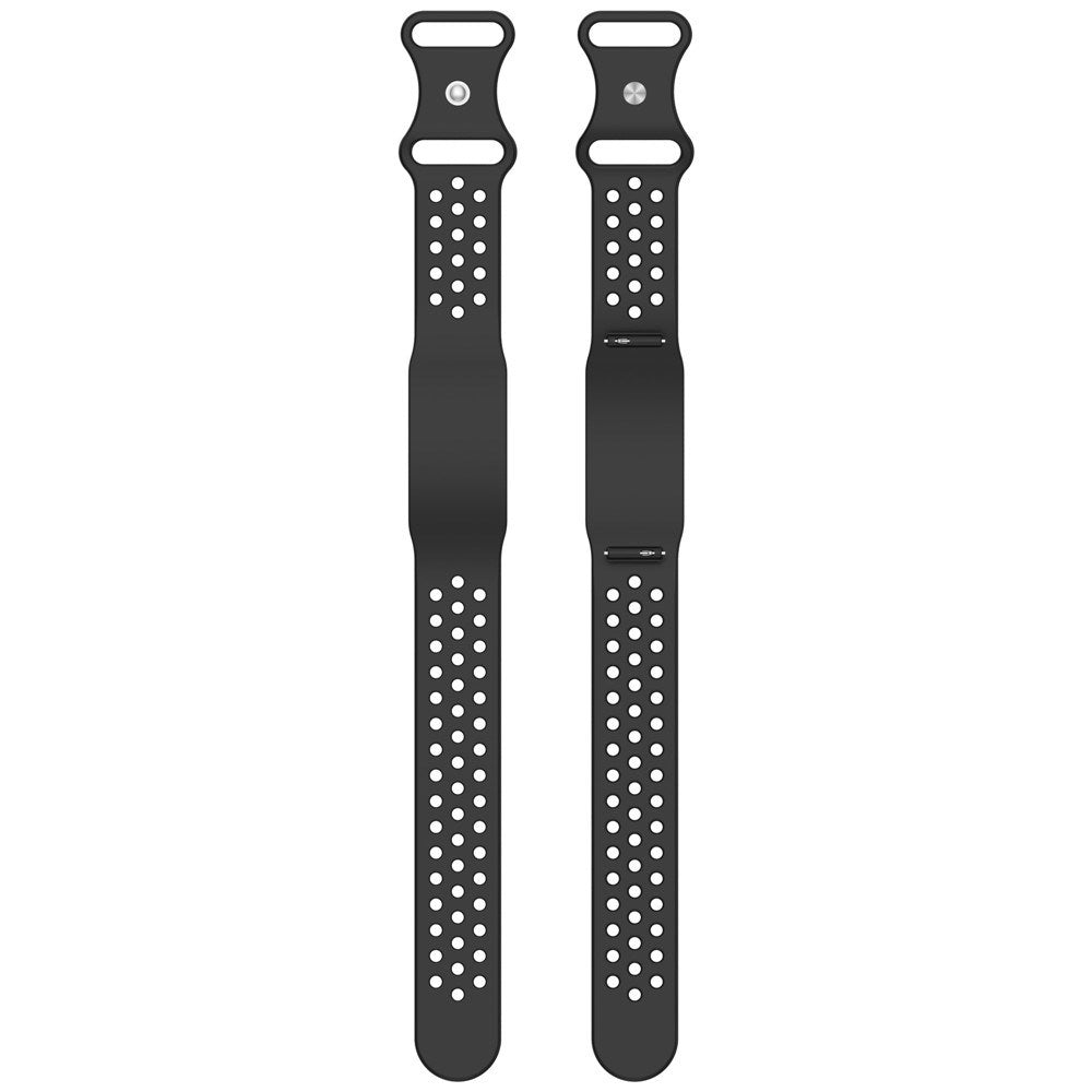 Garmin CIRQA Smart Band EIDERWOOD Silicone Strap with Breathable Perforated Holes - Black