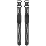 Garmin CIRQA Smart Band EIDERWOOD Silicone Strap with Breathable Perforated Holes - Black