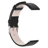 Universal Smartwatch Leather Strap (20mm) - Matte Black