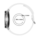 Samsung Galaxy Silicone Strap Watch4 Classic 42mm / 46mm Watch4 40mm / 44mm w. Buckle - White