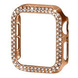 Apple Watch (40mm) Hard Plastic Case - Rose Gold & Rhinestones