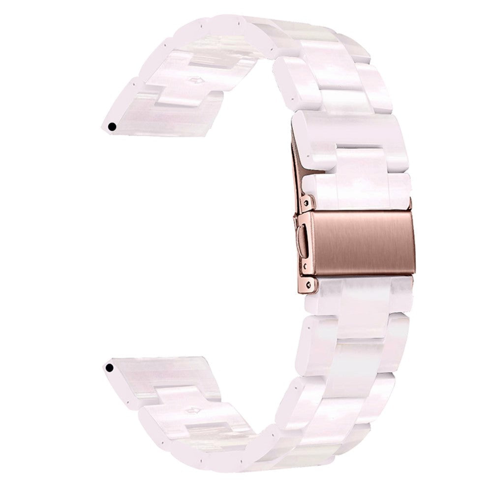 Universal Smartwatch Resin Strap with Steel Buckle (20mm) - Pink