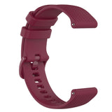 Smartwatch Universal Silicone Strap (20mm) - Wine Red