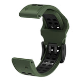 Garmin Universal Double-hole Silicone Strap (26mm QuickFit) - Army Green / Black