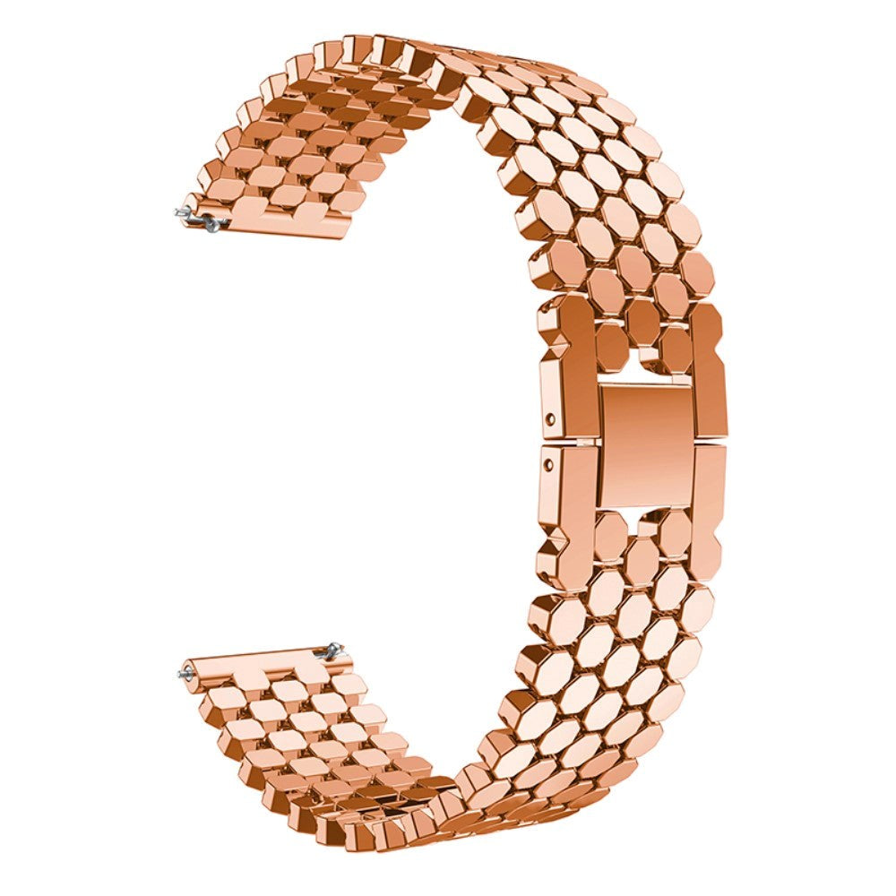 Universal Smartwatch Alloy Strap (22mm) - Rose Gold