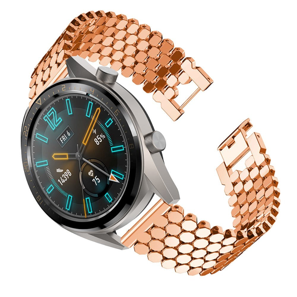 Universal Smartwatch Alloy Strap (22mm) - Rose Gold