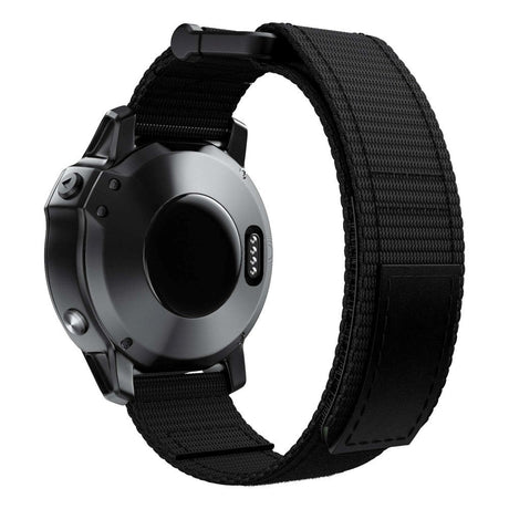 Universal Garmin 22mm Nylon Strap w. Velcro - Black