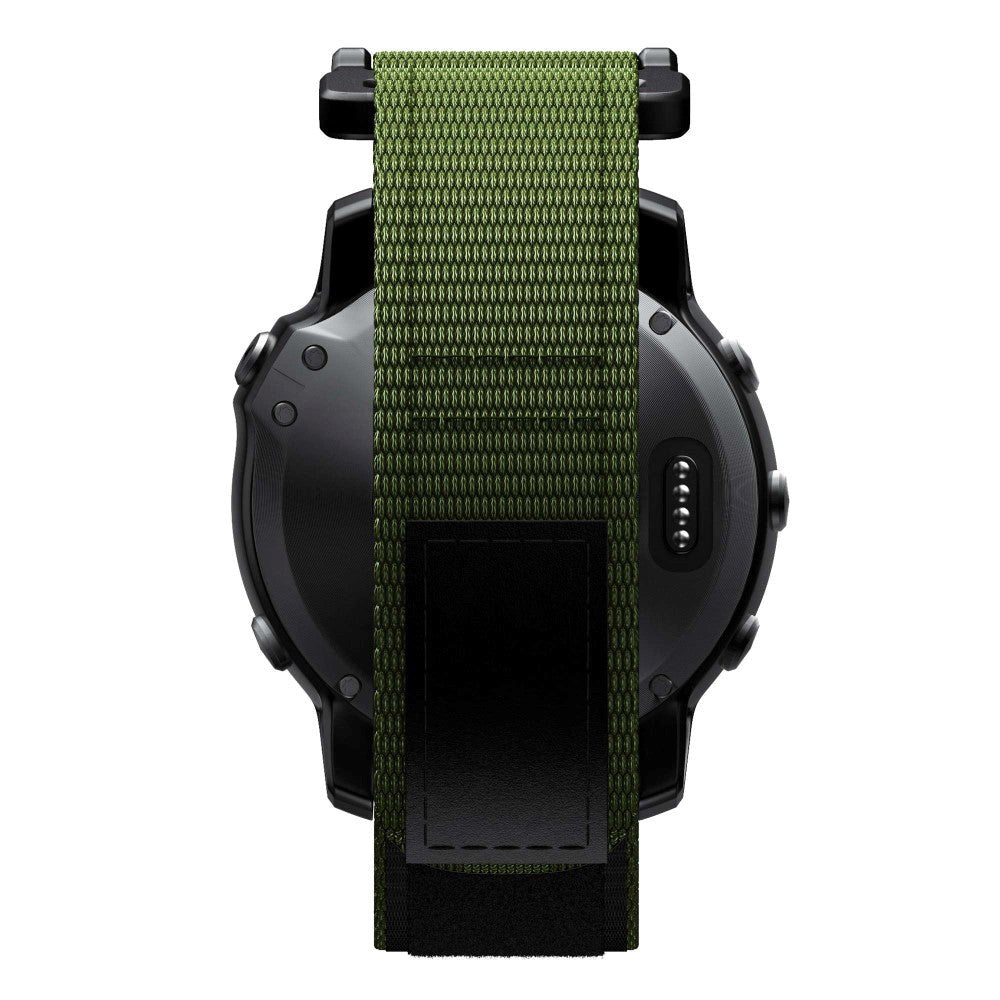 Universal Garmin 22mm Nylon Strap w. Velcro - Green