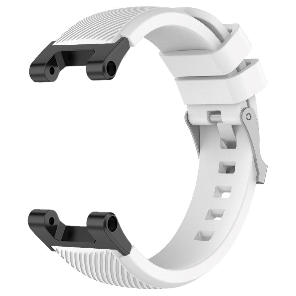 Silicone Strap w. Texture for Huami Amazfit T-Rex / T-Rex Pro - White