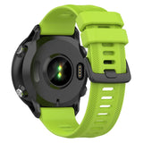 Garmin Strap 22 mm Silicone Grooved - Lime Green