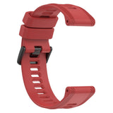 Garmin Strap 22 mm Silicone Grooved - Red