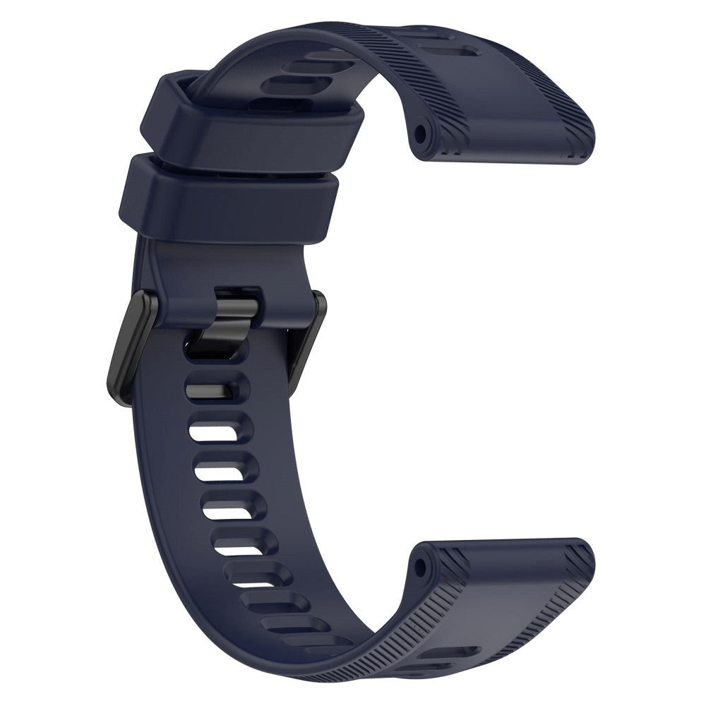 Garmin Strap 22 mm Silicone Grooved - Dark Blue