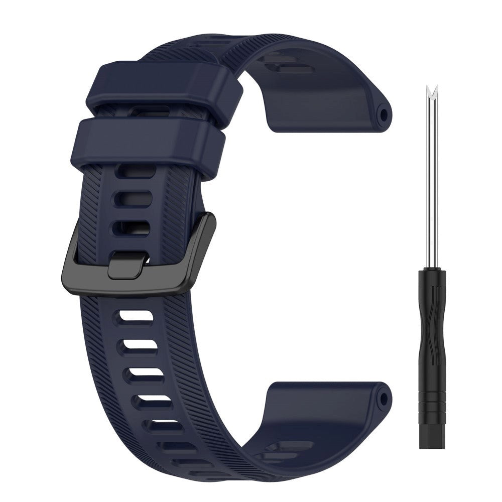 Garmin Strap 22 mm Silicone Grooved - Dark Blue