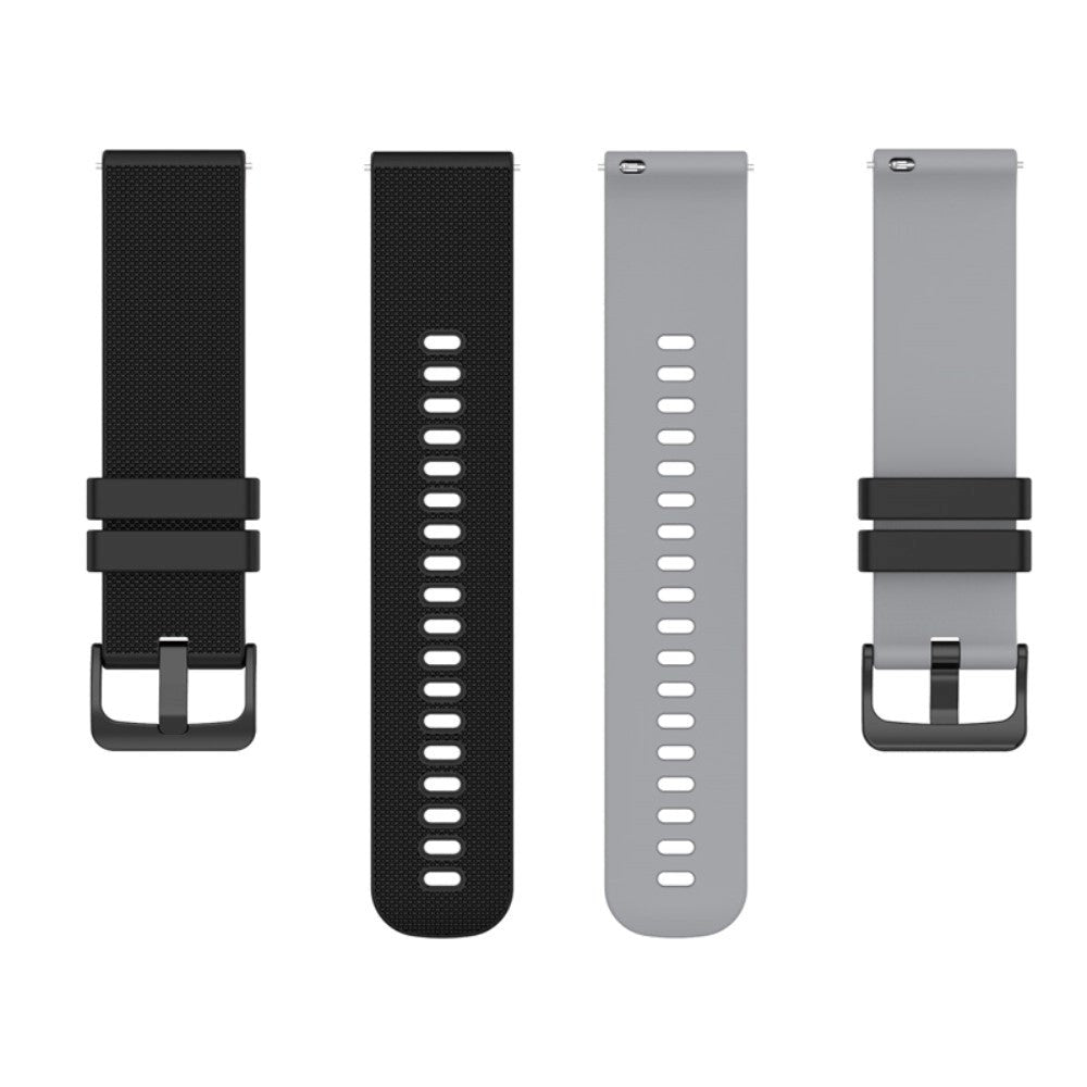 Smartwatch Silicone Strap (22mm) Grid - Black / Grey