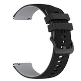 Smartwatch Silicone Strap (22mm) Grid - Black / Grey