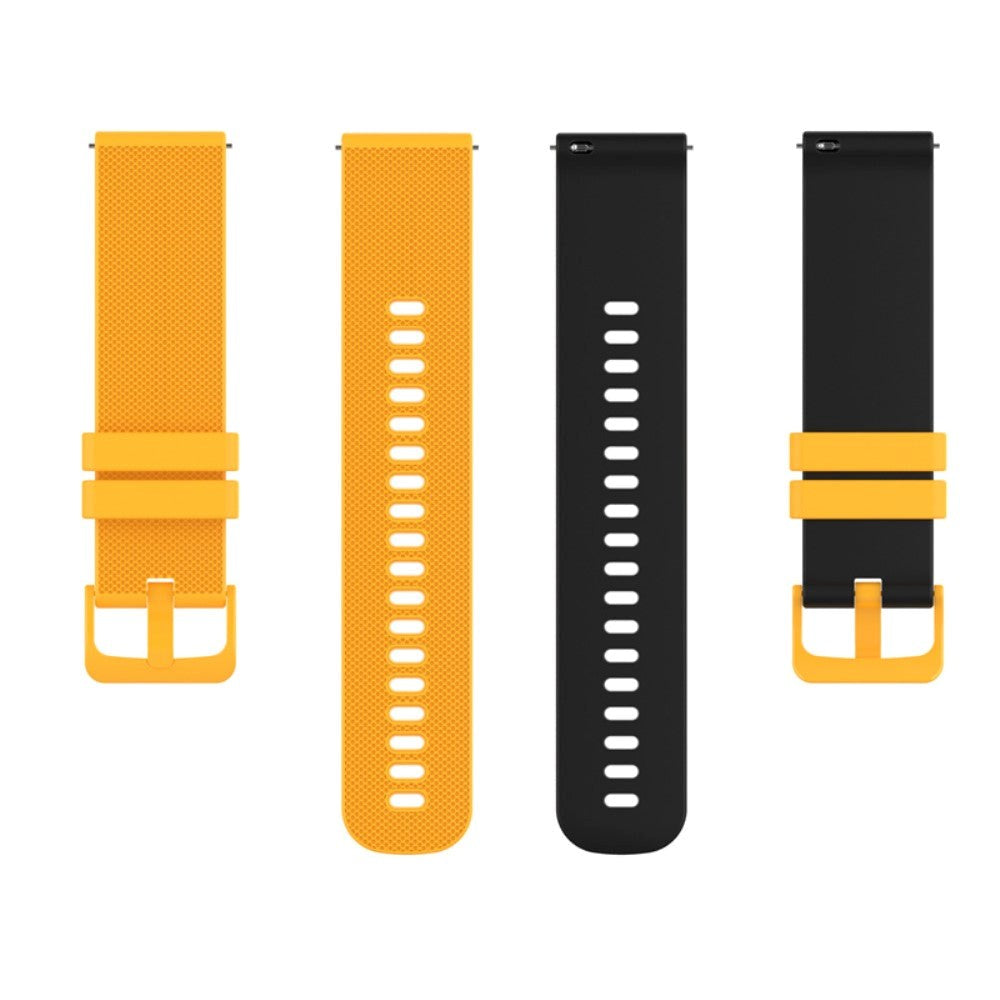 Smartwatch Silicone Strap (22mm) Grid - Yellow  / Black