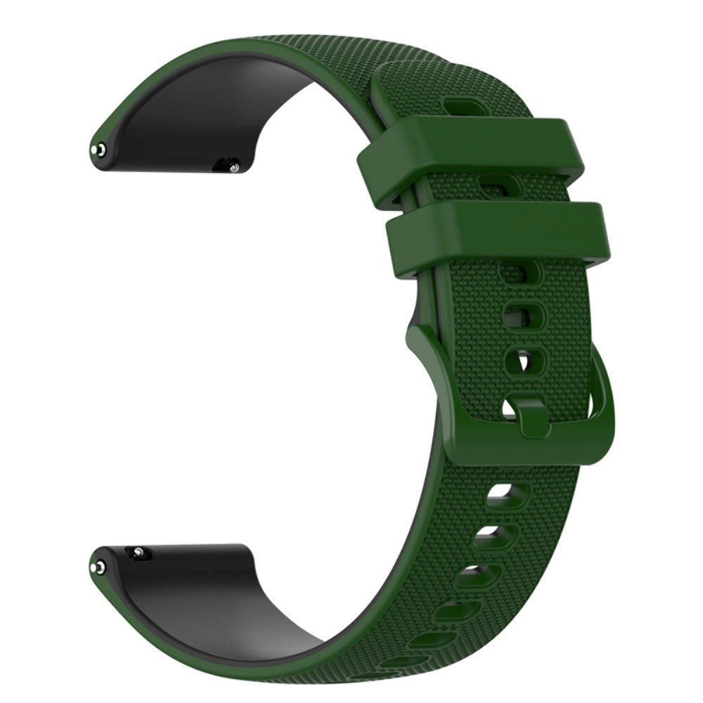 Smartwatch Silicone Strap (22mm) Grid - Green / Black