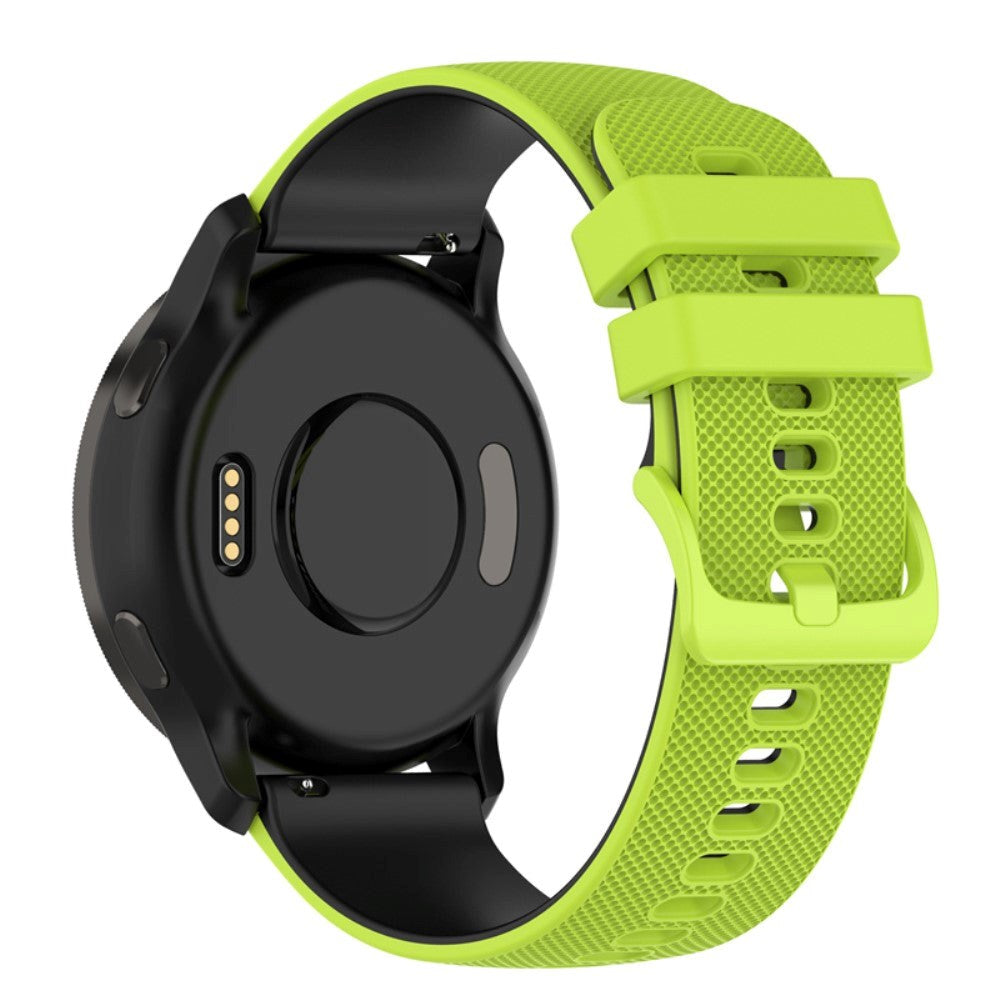 Smartwatch Silicone Strap (22mm) Grid - Lime Green / Black