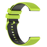 Smartwatch Silicone Strap (22mm) Grid - Lime Green / Black