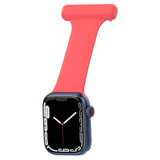 Apple Watch (38/40/SE/41/42mm) Silicone Nursing Watch Strap - Red