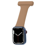 Apple Watch (38/40/SE/41/42mm) Silicone Nursing Watch Strap - Brown