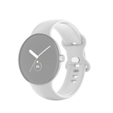 EIDERWOOD Google Pixel Watch 1 / 2 / 3 Silicone Smartwatch Strap - White