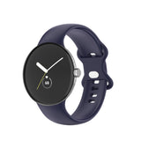 EIDERWOOD Google Pixel Watch 1 / 2 / 3 Silicone Smartwatch Strap - Dark Blue