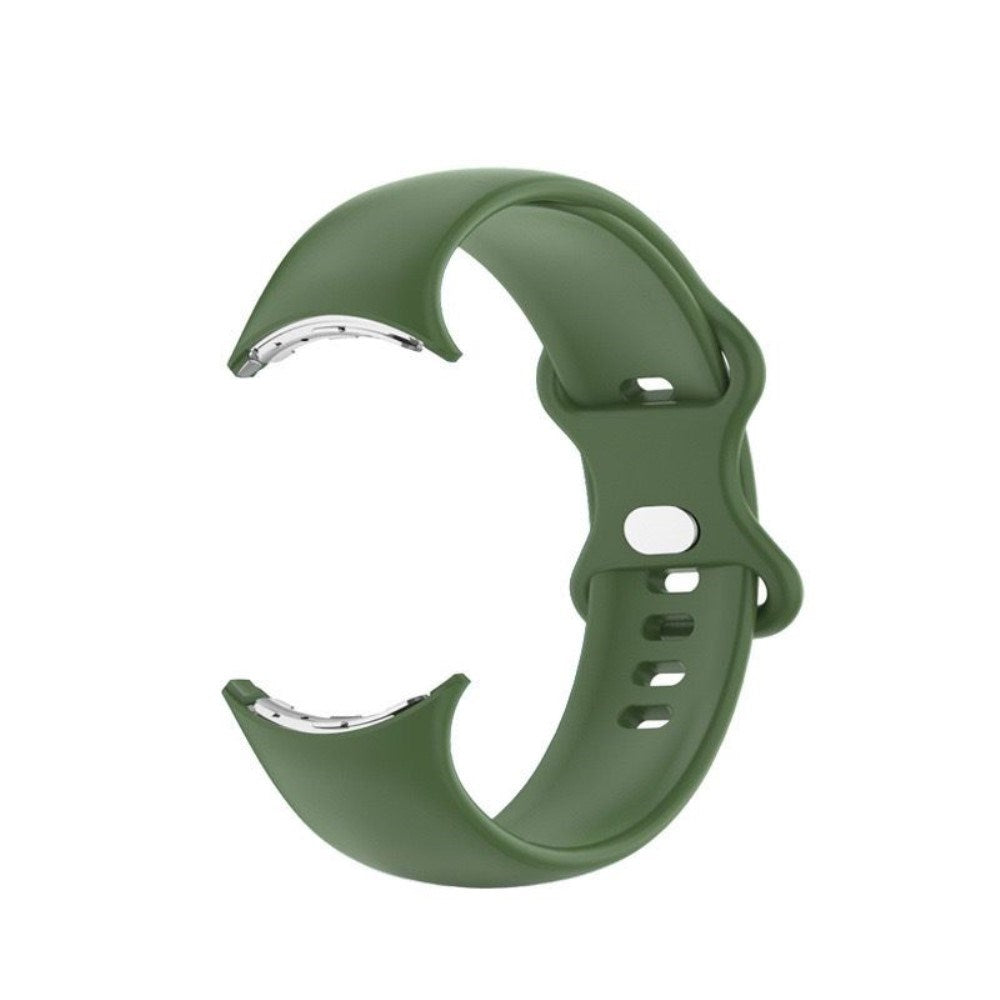 EIDERWOOD Google Pixel Watch 1 / 2 / 3 Silicone Smartwatch Strap - Green