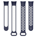 Xiaomi Smart Band 9 / 9 NFC / 8 / 8 NFC Silicone Watch Strap - Dark Blue / White