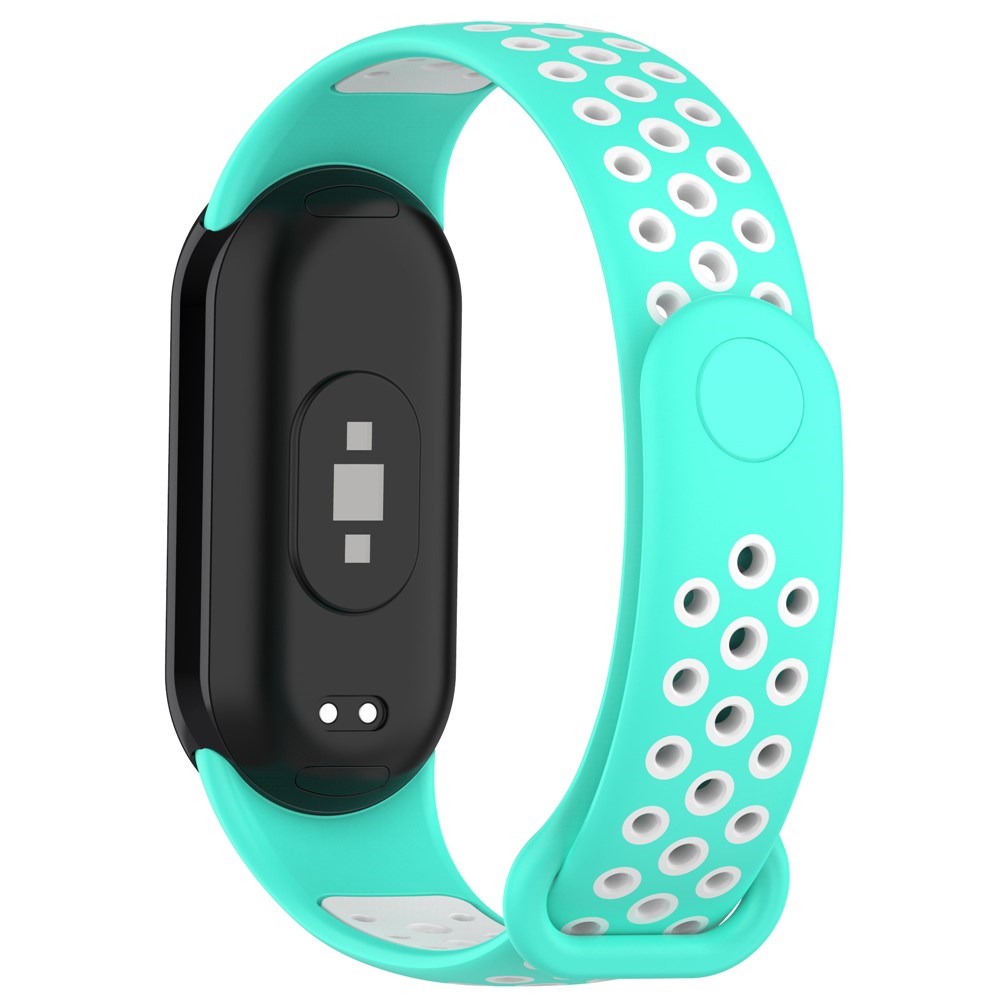 Xiaomi Smart Band 9 / 9 NFC / 8 / 8 NFC Silicone Watch Strap - Turquoise / White