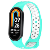 Xiaomi Smart Band 9 / 9 NFC / 8 / 8 NFC Silicone Watch Strap - Turquoise / White
