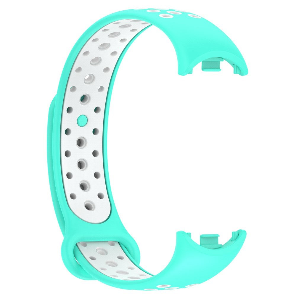Xiaomi Smart Band 9 / 9 NFC / 8 / 8 NFC Silicone Watch Strap - Turquoise / White