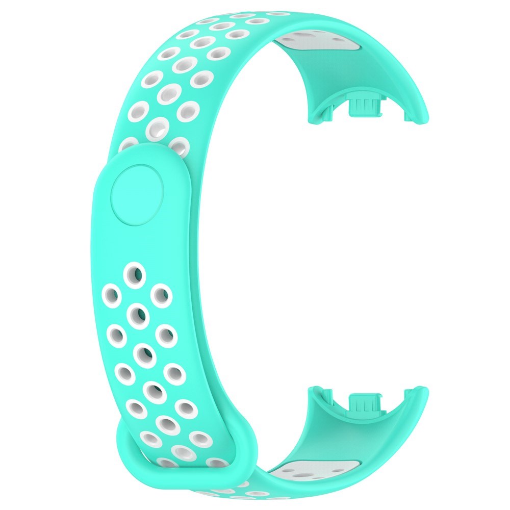 Xiaomi Smart Band 9 / 9 NFC / 8 / 8 NFC Silicone Watch Strap - Turquoise / White