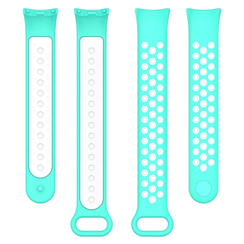 Xiaomi Smart Band 9 / 9 NFC / 8 / 8 NFC Silicone Watch Strap - Turquoise / White
