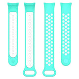 Xiaomi Smart Band 9 / 9 NFC / 8 / 8 NFC Silicone Watch Strap - Turquoise / White